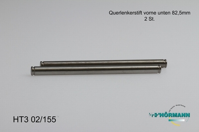 HT3/02/155 Draagarmpennen L.=82,5 mm. onder  2 Stuks