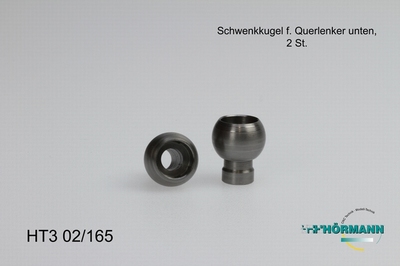 HT3/02/165 Zwenkkogel (t.b.v. draagarm onder)  2 Stuks