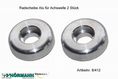 08/412 Radscheibe Alu f.Achswelle  2 Stuks