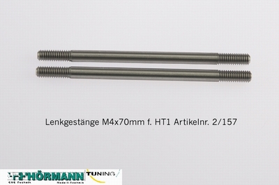 02/157 Stuurstang  L.=70 mm. ( servo naar servosaver)  2 Stuks