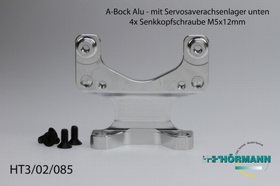 HT3/02/085 B-Bock mit Servoachsenlager unten - Alu  1 Stuks