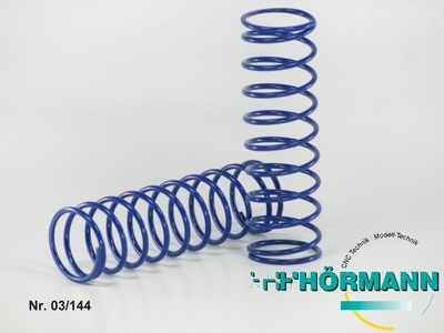 03/144 Shock absorber spring 2,4 mm long. blue  2 Stuks