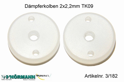 03/182 Dämpferkolben 2x2,2mm Löcher  2 Stuks