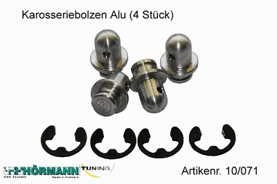 10/071 Aluminium kapsteunen  4 Stuks