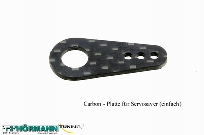 10/059 Carbon Platte f. Servosaver einfach  1 Stuks