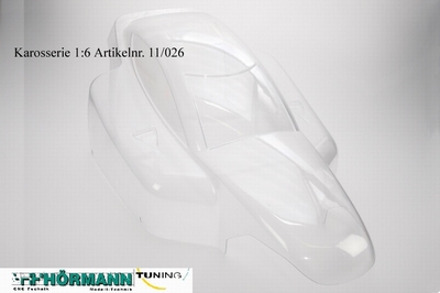 11/026 Hörmann body shell 1:6 for HT1 / HT2 / HT3 / HT4  1 Stuks