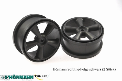 09/011 Softline velg zwart  2 Stuks