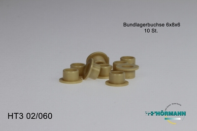 HT3/02/060 Bundbuchse 6x8x6mm  10 Stuks