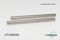 HT3/08/040 Achterdraagarmpennen diff zijde L.= 90 mm. 2 Stuks