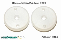 03/184 Dämpferkolben 2x2,4mm Löcher 2 Stuks