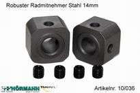 10/036 Robuster Radmitnehmer Stahl 14mm 2 Stuks